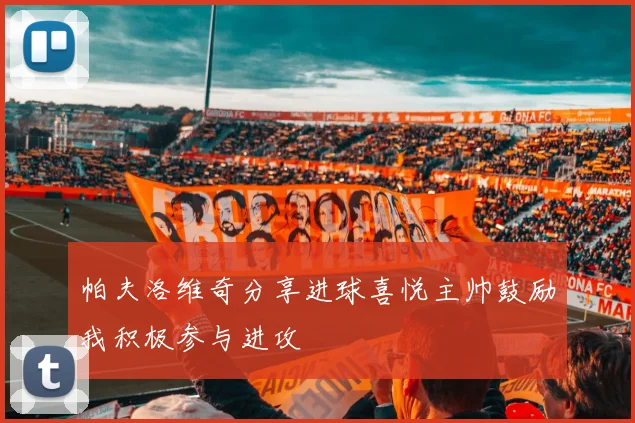 帕夫洛维奇分享进球喜悦主帅鼓励我积极参与进攻